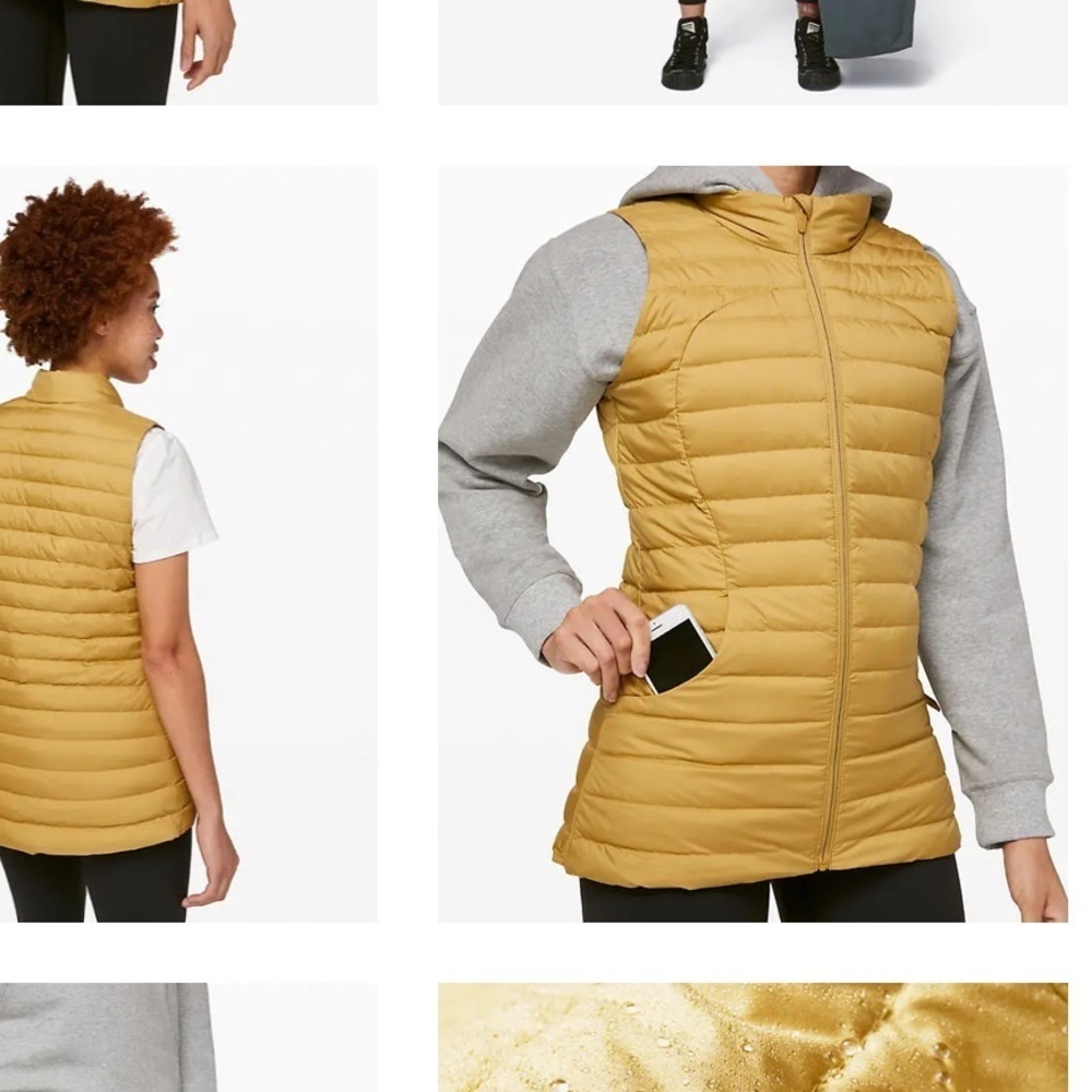 Lululemon Pack It Down Vest Golden Goose Puffer Size 8 - Picture 11 of 11